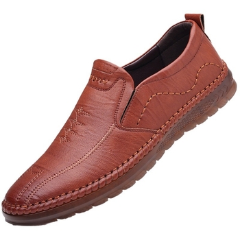 Δερμάτινα Παπούτσια Ανδρικά 2024 Καλοκαίρι και Φθινόπωρο Νέα Γνήσια Δερμάτινα Επαγγελματικά Παπούτσια με Μαλακό Πάτο και Αντιολισθητικά Παπούτσια για Μεσήλικες Μπαμπά