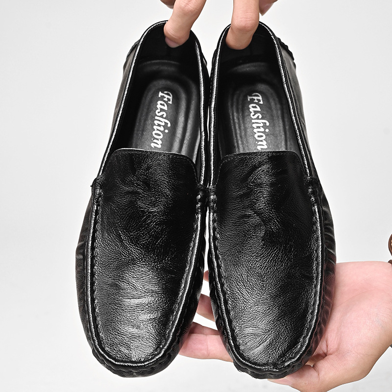 Pantofi Doug din piele naturală pentru bărbați, pantofi casual din piele, pantofi leneși, pantofi de conducere, pantofi de afaceri, talpă moale
