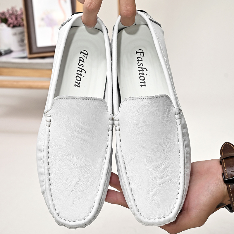 Pantofi Doug din piele naturală pentru bărbați, pantofi casual din piele, pantofi leneși, pantofi de conducere, pantofi de afaceri, talpă moale