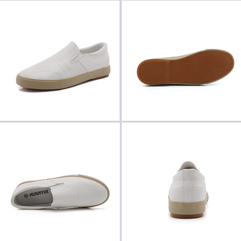 Λευκά παπούτσια slip-on, casual, ελαστικά ανδρικά παπούτσια, χαμηλοτάκουνα, lazy δερμάτινα παπούτσια, καλοκαιρινά, ελαφριά, λαστιχένια παπούτσια, χακί φλατ παπούτσια