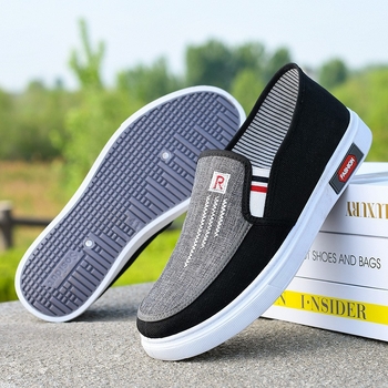 Neslystantys, dilimui atsparūs seni Pekino medžiaginiai vyriški batai, lengvi, kvėpuojantys, drobiniai batai, patogūs, minkšti darbo batai