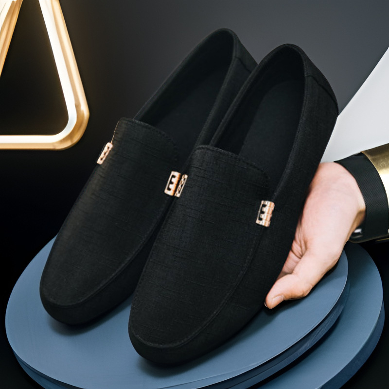 Doug Shoes 2024 Letné látkové topánky Pánske ležérne topánky Britské univerzálne lenivé plátené topánky Nazúvacie topánky pre väčšie veľkosti Pánske topánky