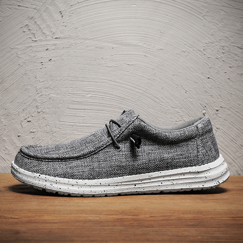 Mocasini de mărime mare pentru bărbați, pantofi casual din pânză, pantofi la modă pentru bărbați, pantofi de comerț exterior transfrontalier, pantofi de bord, acoperă picioarele persoanelor leneșe, o pedală en-gros