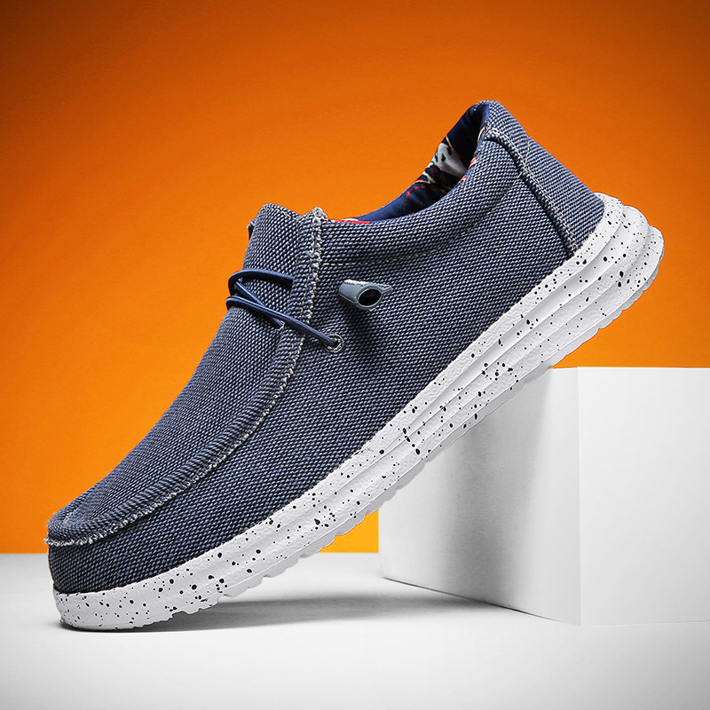 Mocasini de mărime mare pentru bărbați, pantofi casual din pânză, pantofi la modă pentru bărbați, pantofi de comerț exterior transfrontalier, pantofi de bord, acoperă picioarele persoanelor leneșe, o pedală en-gros