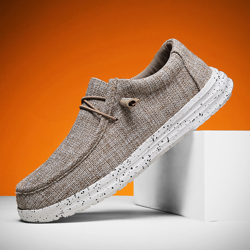 Mocasini de mărime mare pentru bărbați, pantofi casual din pânză, pantofi la modă pentru bărbați, pantofi de comerț exterior transfrontalier, pantofi de bord, acoperă picioarele persoanelor leneșe, o pedală en-gros