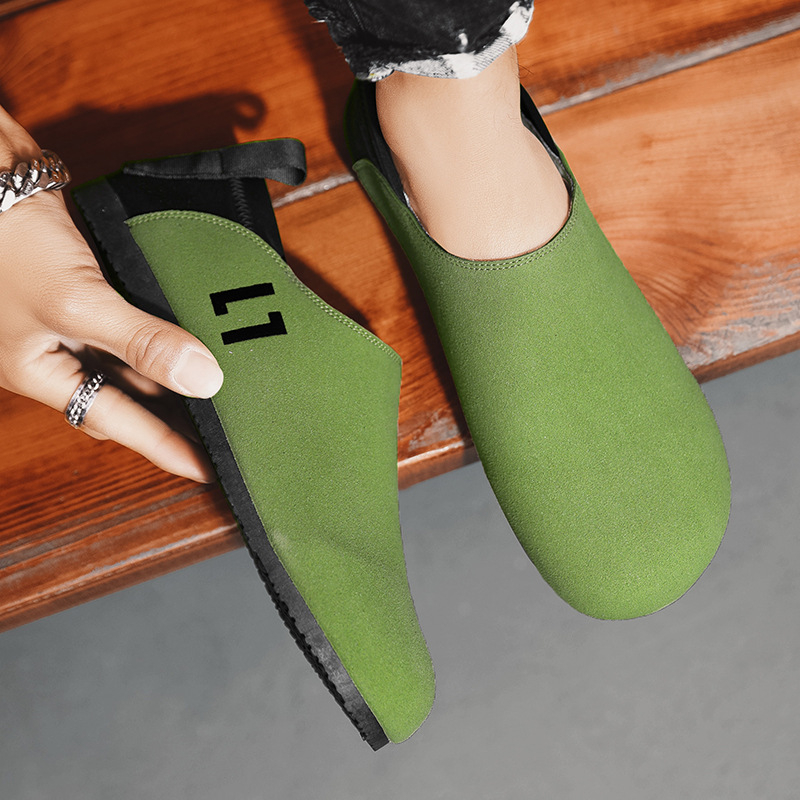 Pantofi sport pentru bărbați, patru anotimpuri, cu picior plat, culoare solidă, leneși, mocasini de exterior