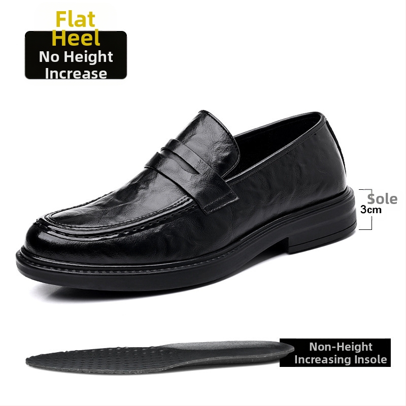 Pantofi sport din piele pentru bărbați, cu înălțime interioară, cu creștere a înălțimii, casual, de afaceri, 6 cm, pentru bărbați, pantofi sport cu toc scăzut, pantofi sport dintr-o singură bucată pentru bărbați