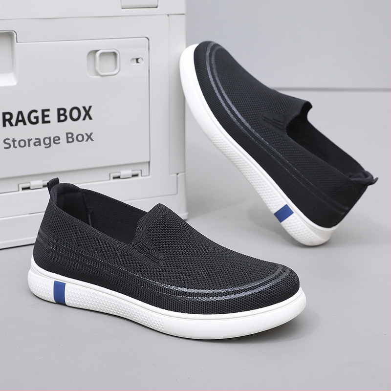 Pánske letné topánky 2025, nové ľahké, priedušné, univerzálne, sieťované, ležérne, nazúvacie, športové, látkové