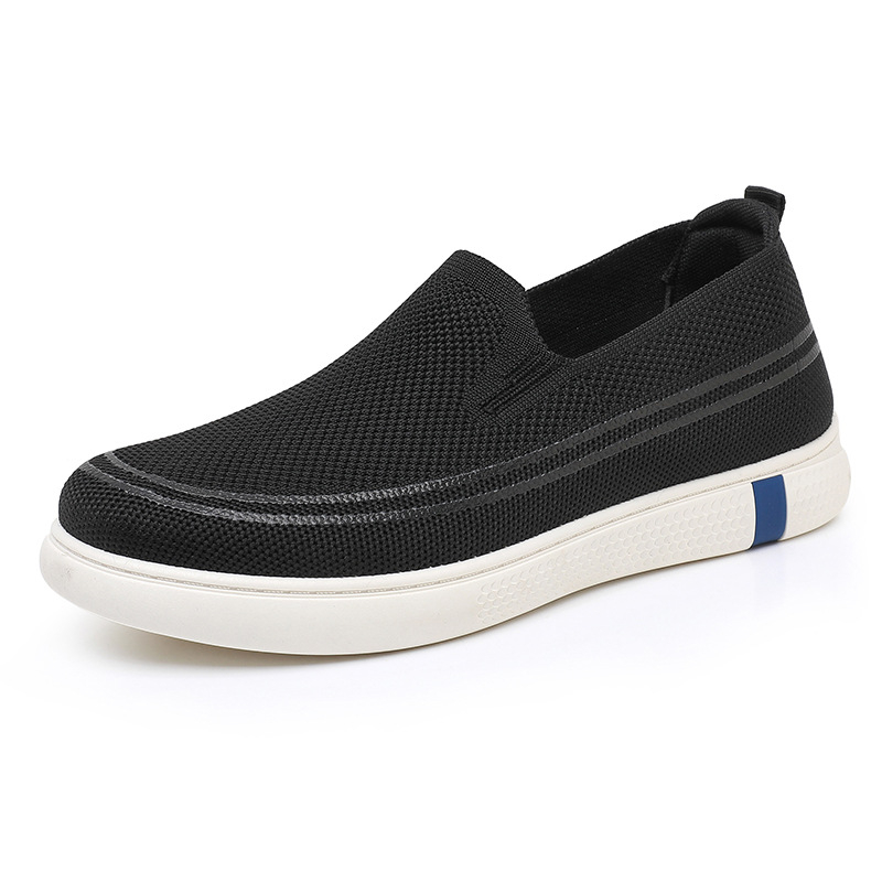 Pantofi sport pentru bărbați, vara anului 2025, pantofi sport ușori și respirabili, din plasă, casual, leneși, alunecați pe pantofi sport din material textil