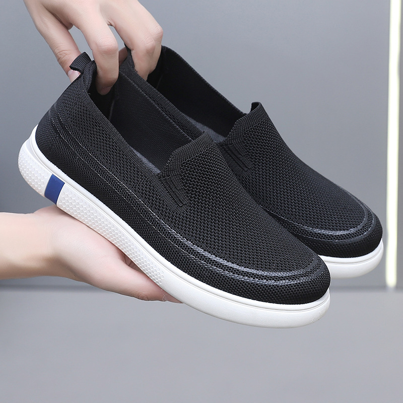 Pánske letné topánky 2025, nové ľahké, priedušné, univerzálne, sieťované, ležérne, nazúvacie, športové, látkové