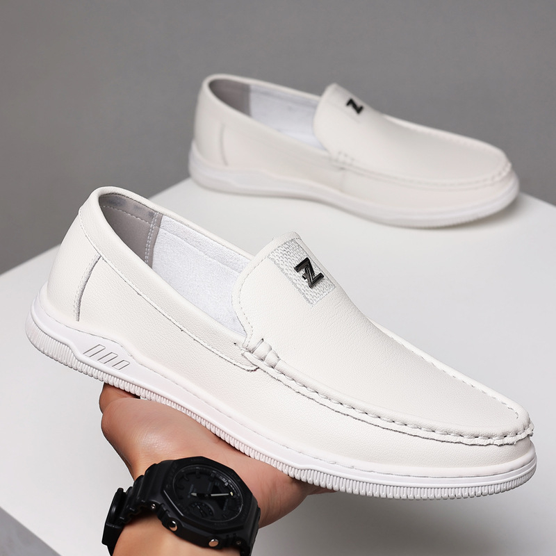 Pantofi sport din piele pentru bărbați, stil coreean, cu toc înalt, respirabil, pentru șofat, pantofi sport, pantofi sport, pantofi sport pentru bărbați, pantofi sport ...