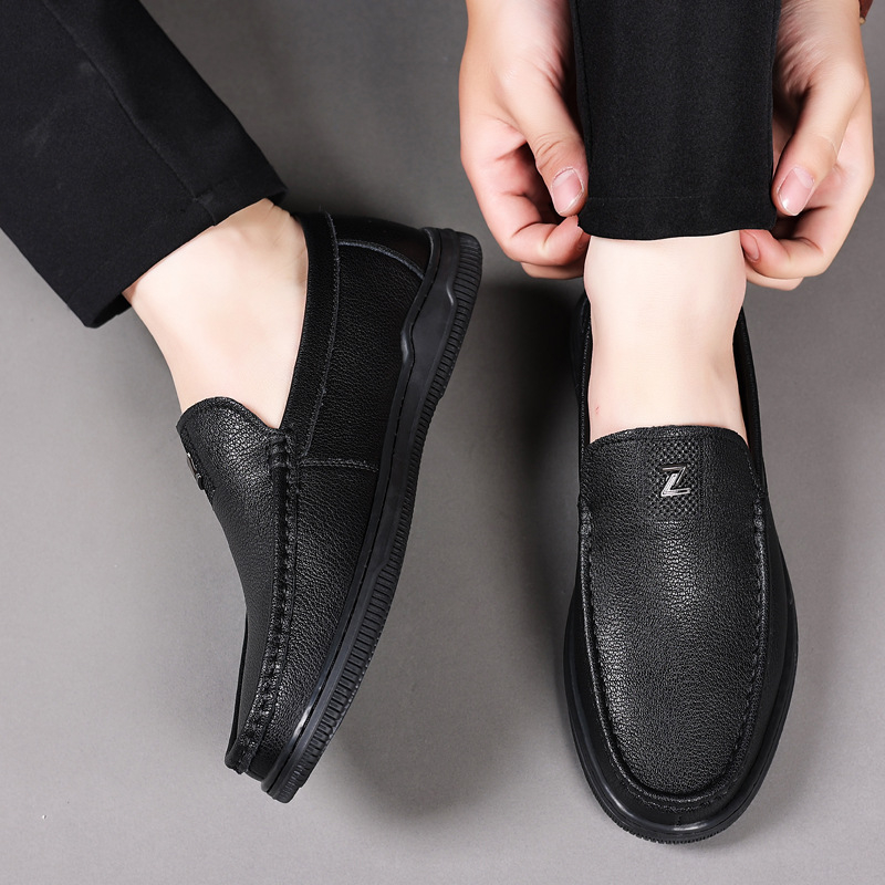 Pantofi sport din piele pentru bărbați, stil coreean, cu toc înalt, respirabil, pentru șofat, pantofi sport, pantofi sport, pantofi sport pentru bărbați, pantofi sport ...