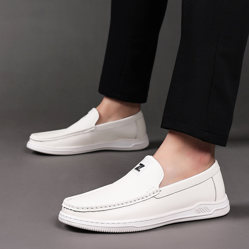 Pantofi sport din piele pentru bărbați, stil coreean, cu toc înalt, respirabil, pentru șofat, pantofi sport, pantofi sport, pantofi sport pentru bărbați, pantofi sport ...