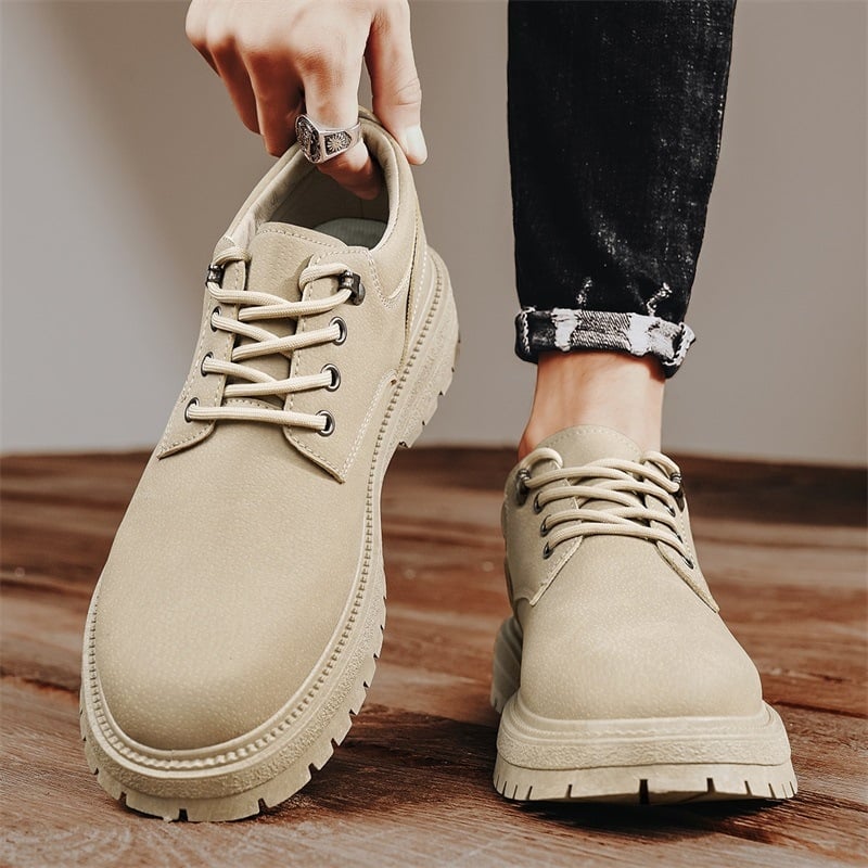 Pantofi de toamnă pentru bărbați, stil britanic, pantofi casual din piele pentru bărbați, pantofi de lucru antiderapanți, rezistenți la uzură, protecție la muncă, sport, jos Xuheng 5 sezoane