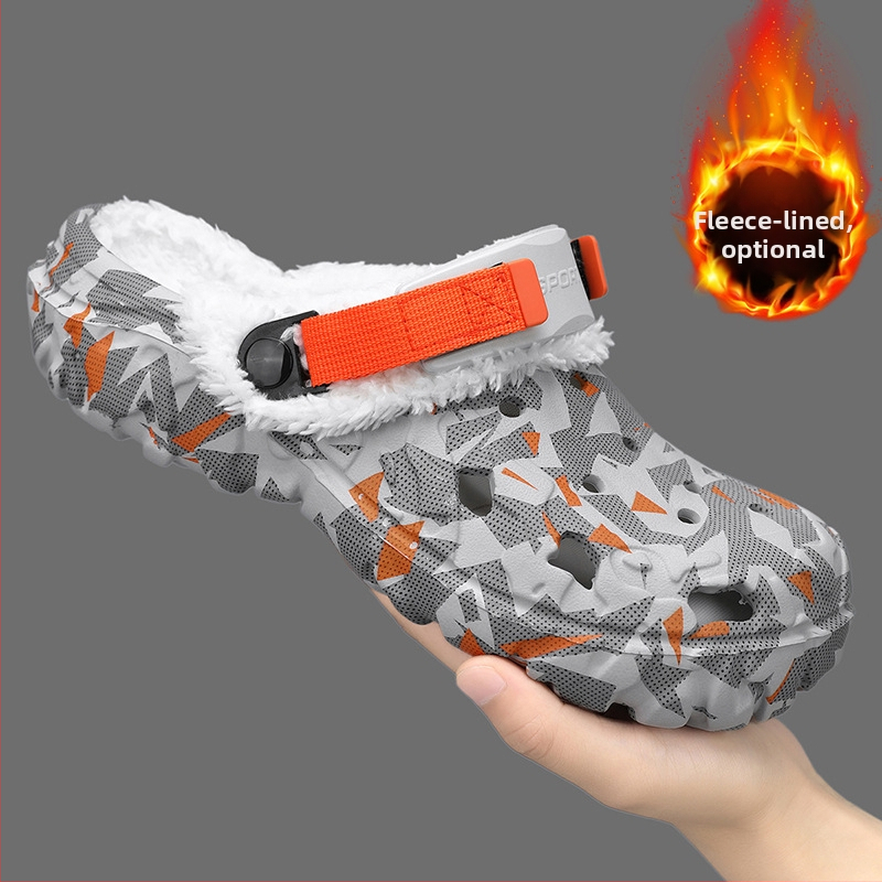 Pánske topánky Crocs, móda, pouličné umenie 2024, nové letné vrchné oblečenie, trendy, štýlové outdoorové sandále a papuče, športové