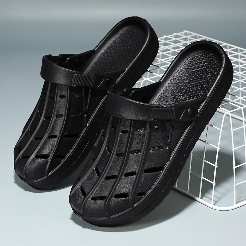 Külkereskedelmi extra nagy méretű, 52 yardos lyukhosszúságú cipő, kültéri, könnyű, lélegző strandcipő, fedett orrú szandál, határokon átnyúló, bebújós férfi cipő