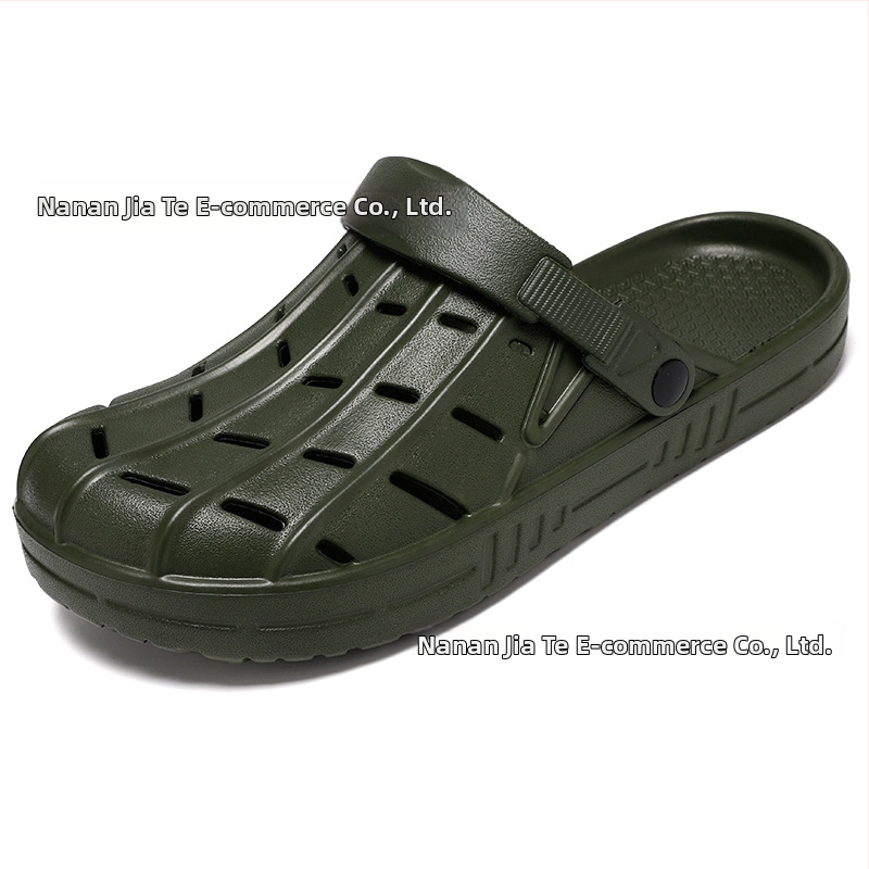 Külkereskedelmi extra nagy méretű, 52 yardos lyukhosszúságú cipő, kültéri, könnyű, lélegző strandcipő, fedett orrú szandál, határokon átnyúló, bebújós férfi cipő