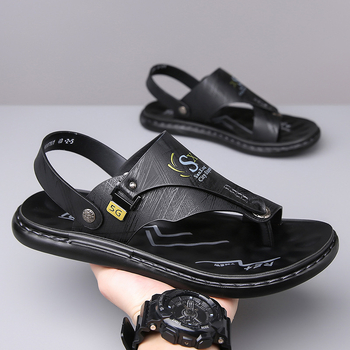 2024 Διασυνοριακά Καλοκαιρινά Ανδρικά Παπούτσια Παραλίας με Μαλακό Κάτω Μέτωπο από Δέρμα Γαρίδας, Μονόχρωμα, Αντιολισθητικά, Μοντέρνα, Αναπνέοντα Ανδρικά Παπούτσια