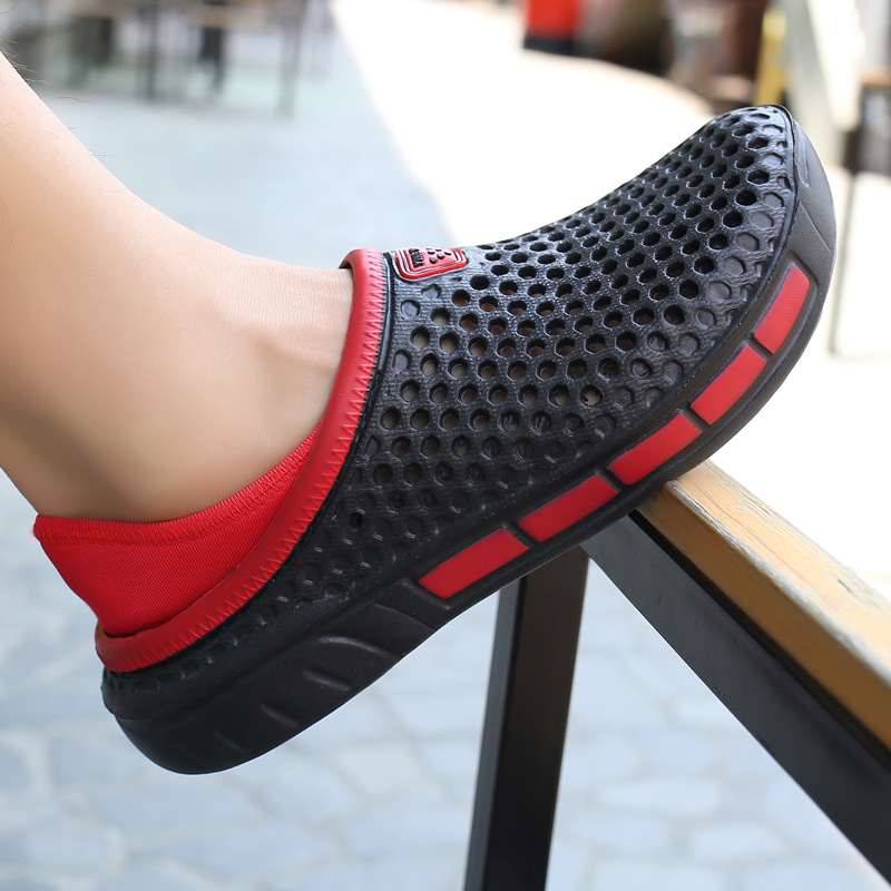 Saboți de plajă pentru bărbați, mărime mare, cu aspect de vară, pantofi sport, pantofi sport, sandale, pantofi sport ...