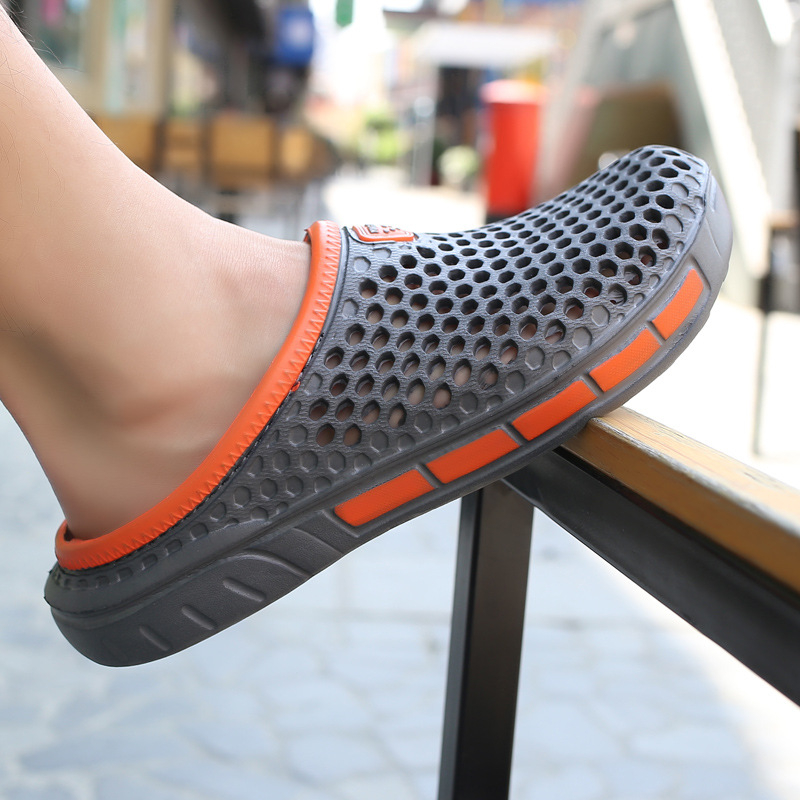 Saboți de plajă pentru bărbați, mărime mare, cu aspect de vară, pantofi sport, pantofi sport, sandale, pantofi sport ...