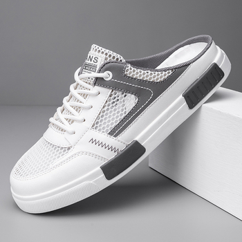 Ljetne nove Baotou papuče s pola pete, prekogranične, plus veličine, šuplje, velike mrežaste, prozračne tenisice bez pete, niske, moderne cipele