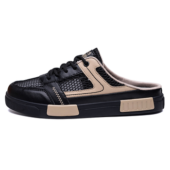 Ljetne nove Baotou papuče s pola pete, prekogranične, plus veličine, šuplje, velike mrežaste, prozračne tenisice bez pete, niske, moderne cipele