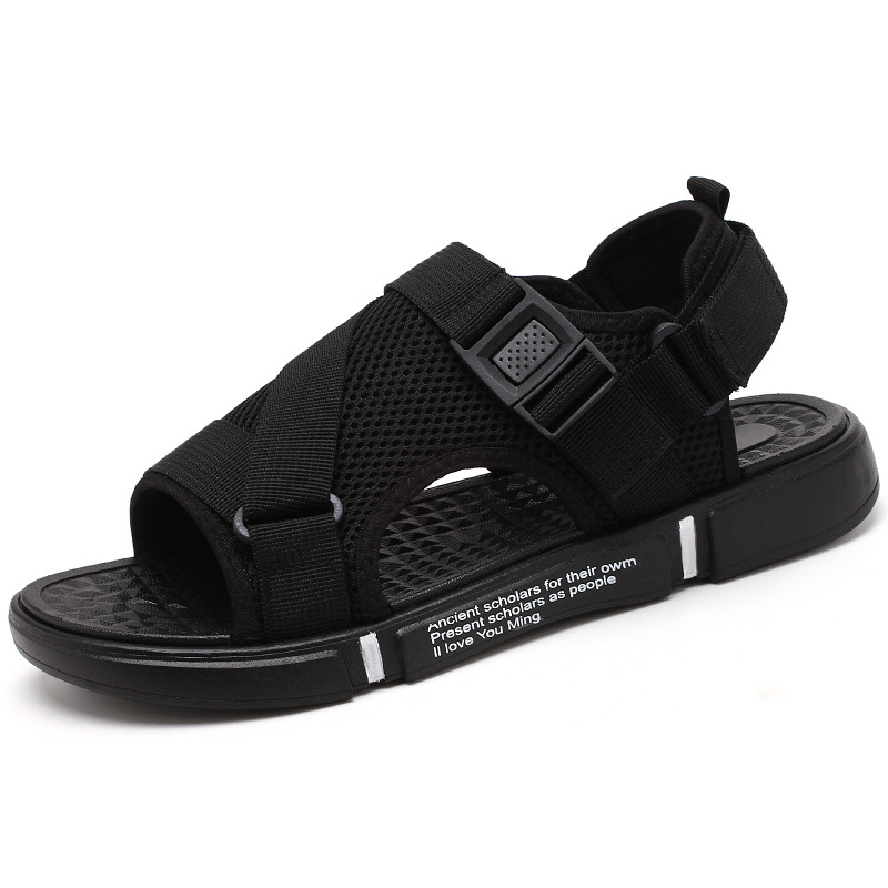 2023 нови летни мъжки сандали, двупосочни сандали, модни, универсални, неплъзгащи се, ежедневни, големи размери, трансгранична търговия на едро с фабрика