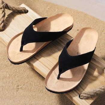 2024. gada jaunās vasaras iešļūcenes vīriešu ikdienas virsdrēbes pludmales apavi iešļūcenes mājas korķa čības