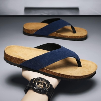 2024. gada jaunās vasaras iešļūcenes vīriešu ikdienas virsdrēbes pludmales apavi iešļūcenes mājas korķa čības