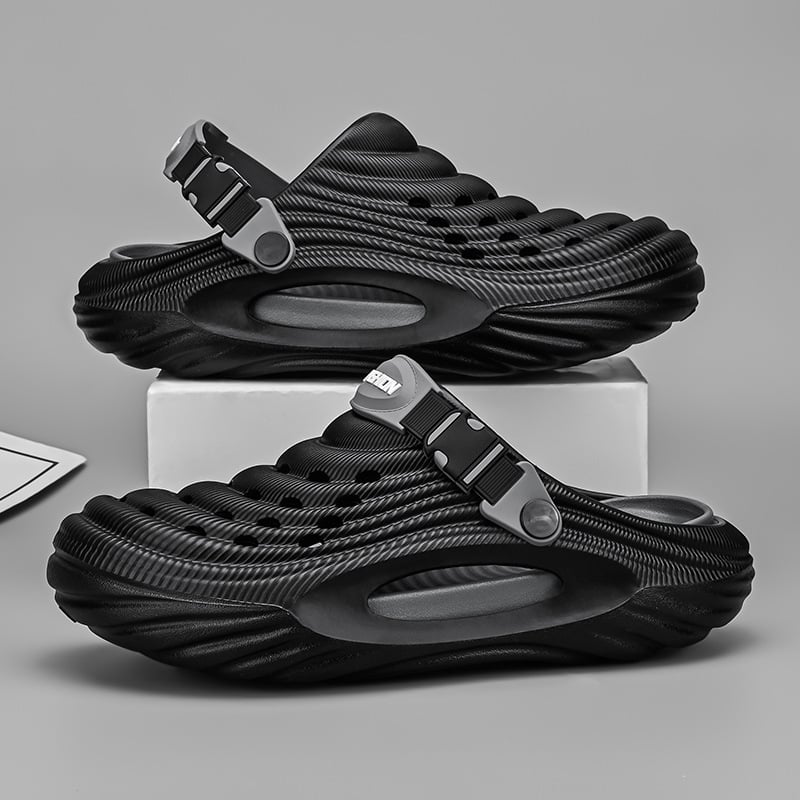 Nové štýlové topánky s otvorom pre mužov, letné vrchné oblečenie, protišmykové plážové sandále Baotou, módne jednoduché športové ležérne hrubé papuče