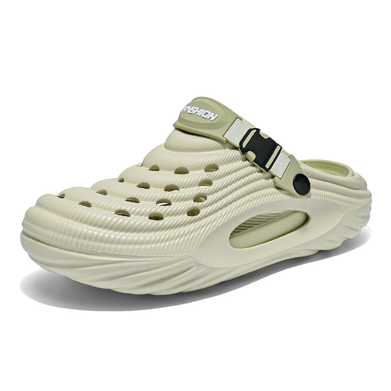 Nové štýlové topánky s otvorom pre mužov, letné vrchné oblečenie, protišmykové plážové sandále Baotou, módne jednoduché športové ležérne hrubé papuče
