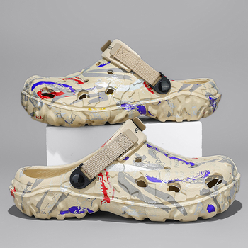 Παντόφλες Explosive 2025 Ανδρικά καλοκαιρινά σανδάλια με βέλκρο, παπούτσια για εξωτερικούς χώρους, σανδάλια για εξωτερική χρήση, παντόφλες για το σπίτι, παπούτσια για την παραλία