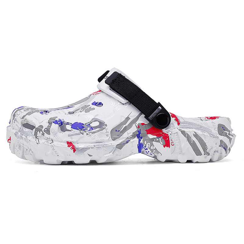 2025 Výbušné papuče Pánske letné sandále na suchý zips Vonkajšie topánky na vonkajšie nosenie Sandále Domáce polovičné papuče Plážové topánky