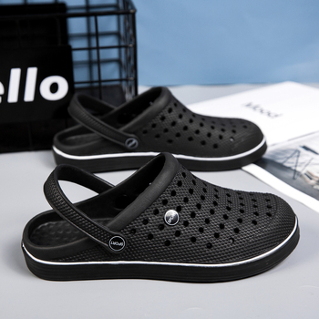 Pantofi sport pentru bărbați, sandale de plajă cu talpă moale, cu talpă moale, vara, exterior, îmbrăcăminte casual, stil Dung, Baotou, papuci, sport, conducere, bărbați