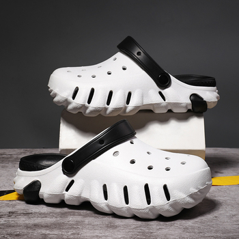 Pantofi cu găuri pentru bărbați EVA 2024 papuci pentru bărbați de mărime unică, antiderapanți, rezistenți la uzură, la modă, în stoc