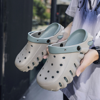 Ανδρικά παπούτσια EVA 2024, νέες ανδρικές παντόφλες μονού μεγέθους, αντιολισθητικές, ανθεκτικές στη φθορά, μοντέρνες παντόφλες σε απόθεμα