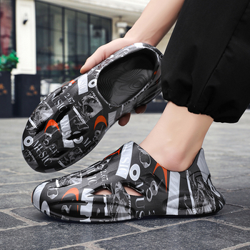 Παπούτσια Hole για άνδρες και γυναίκες, παπούτσια για υπαίθριες δραστηριότητες στην παραλία, παντόφλες Baotou για ζευγάρια από EVA, παπούτσια Hole Shoes για γκράφιτι, παπούτσια κήπου στην παραλία