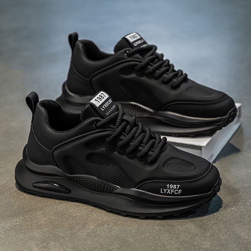 Pantofi sport casual din piele pentru bărbați, cu talpă groasă, pentru creșterea înălțimii, de primăvară, pentru studenți, Douyin, transmisiune live, versatile, cu talpă joasă, pentru bărbați