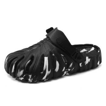 Παπούτσια Crocs Καλοκαιρινά Εξωτερικά Ρούχα Casual Monstera Fashion Baotou Παντόφλες με Χοντρή Σόλα, Αυξημένη Καμουφλάζ, Αντιολισθητικά Σανδάλια και Παντόφλες Παραλίας