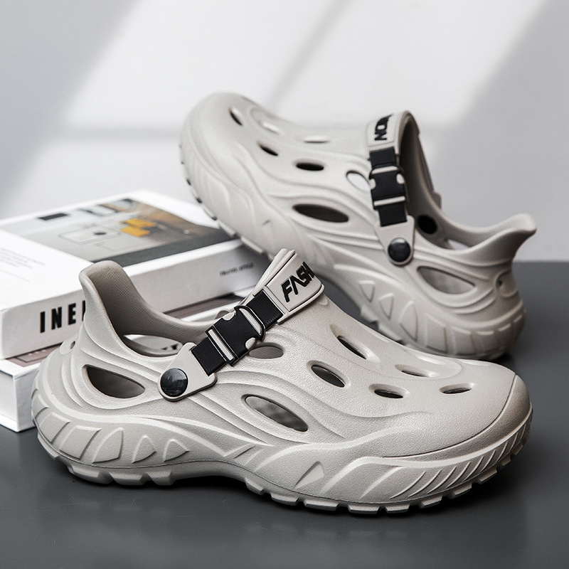 2025 Foreign Trade plus size Hook Shoes Muške ljetne vanjske cipele za plažu Neklizajuće EVA Baotou sandale Prozračne cipele za gaženje