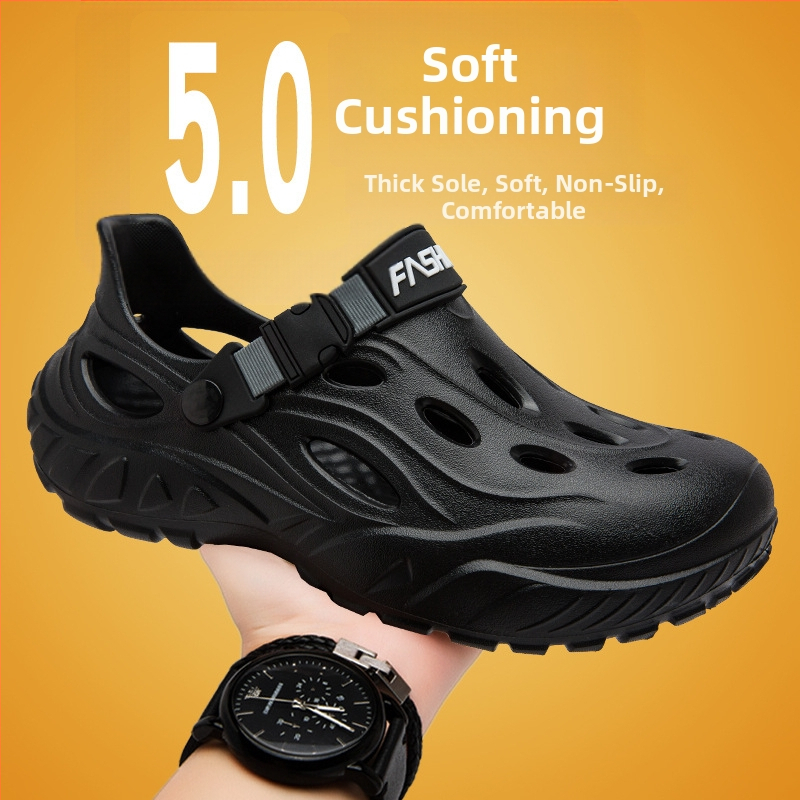 2025 Foreign Trade plus size Hook Shoes Muške ljetne vanjske cipele za plažu Neklizajuće EVA Baotou sandale Prozračne cipele za gaženje