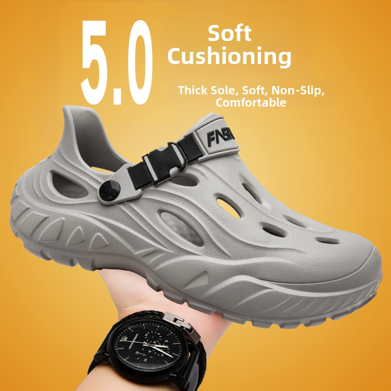 2025 Foreign Trade plus size Hook Shoes Muške ljetne vanjske cipele za plažu Neklizajuće EVA Baotou sandale Prozračne cipele za gaženje