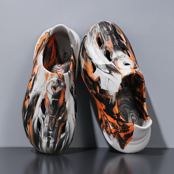 Μοντέρνα τσόκαρα Eva για άνδρες και γυναίκες, καλοκαιρινά σανδάλια Kanye για υπαίθριες δραστηριότητες, παπούτσια θαλάσσης με χοντρή σόλα και απαλή αίσθηση.