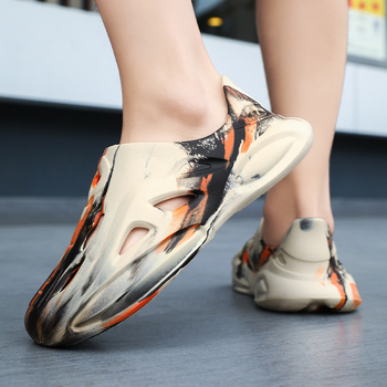 Μοντέρνα τσόκαρα Eva για άνδρες και γυναίκες, καλοκαιρινά σανδάλια Kanye για υπαίθριες δραστηριότητες, παπούτσια θαλάσσης με χοντρή σόλα και απαλή αίσθηση.