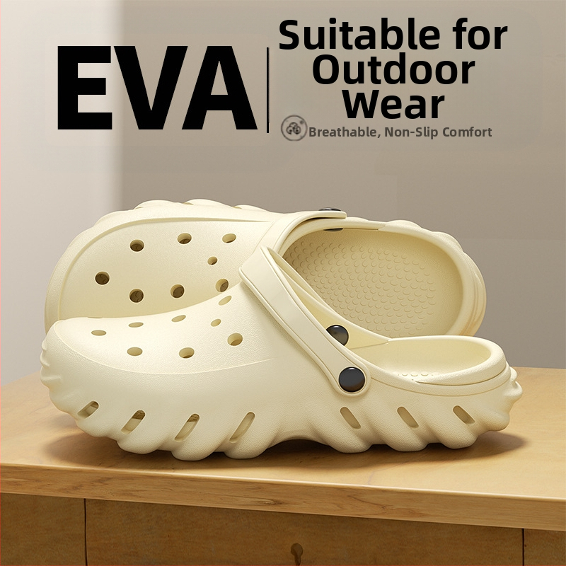 Pantofi Eva Hole pentru bărbați, deodorant antiderapant, talpă groasă sporită, îmbrăcăminte exterioară pentru muncă și condus, sandale pentru plajă pentru bărbați
