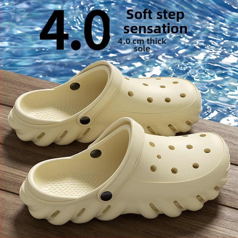 Pantofi Eva Hole pentru bărbați, deodorant antiderapant, talpă groasă sporită, îmbrăcăminte exterioară pentru muncă și condus, sandale pentru plajă pentru bărbați