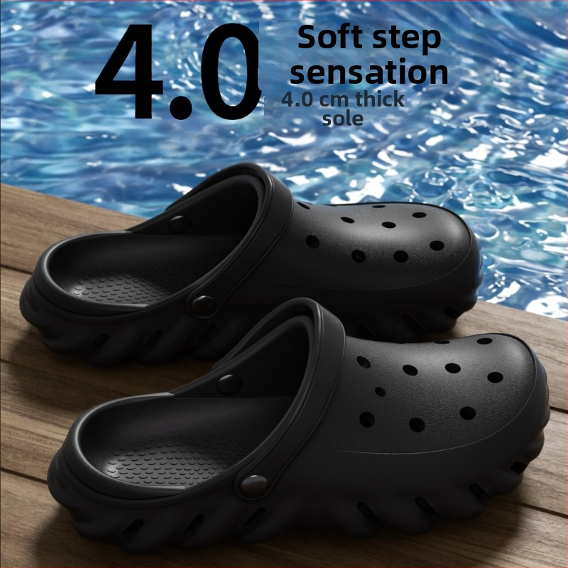 Pantofi Eva Hole pentru bărbați, deodorant antiderapant, talpă groasă sporită, îmbrăcăminte exterioară pentru muncă și condus, sandale pentru plajă pentru bărbați