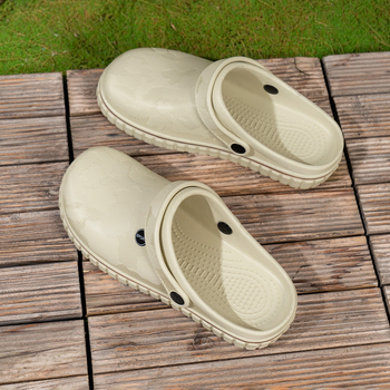 Παπούτσια Σεφ Ανδρικά Αδιάβροχα Παπούτσια Κήπου και Αγροκτήματος Αδιάβροχα, Γρήγορο Στέγνωμα, Άμμος, Παραλία, Υπαίθρια Ατμοπέδιλα, Δίχρωμα, Στρογγυλή Μύτη, Δροσερά Παπούτσια