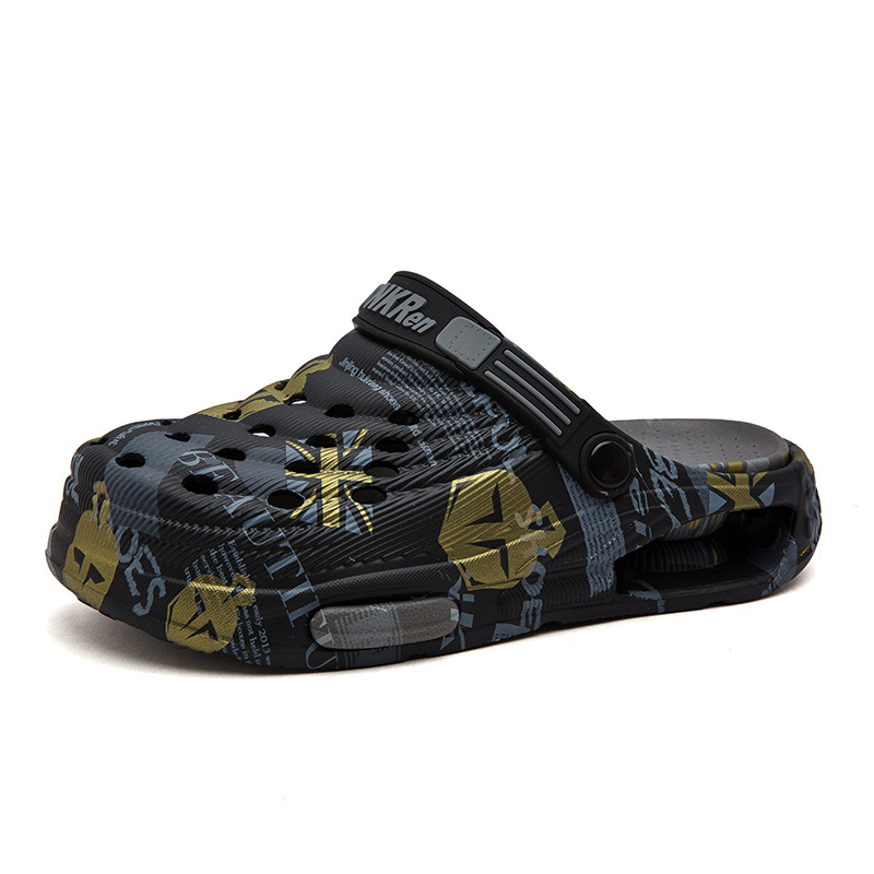 Pánske topánky Croc Shoes 2025, nové letné vrchné oblečenie, protišmykové, celebrity Baotou, dvojúčelové sandále, papuče na šoférovanie