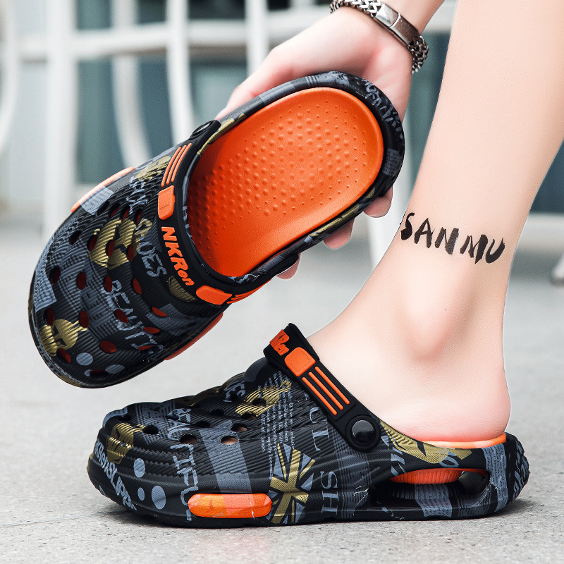 Pánske topánky Croc Shoes 2025, nové letné vrchné oblečenie, protišmykové, celebrity Baotou, dvojúčelové sandále, papuče na šoférovanie